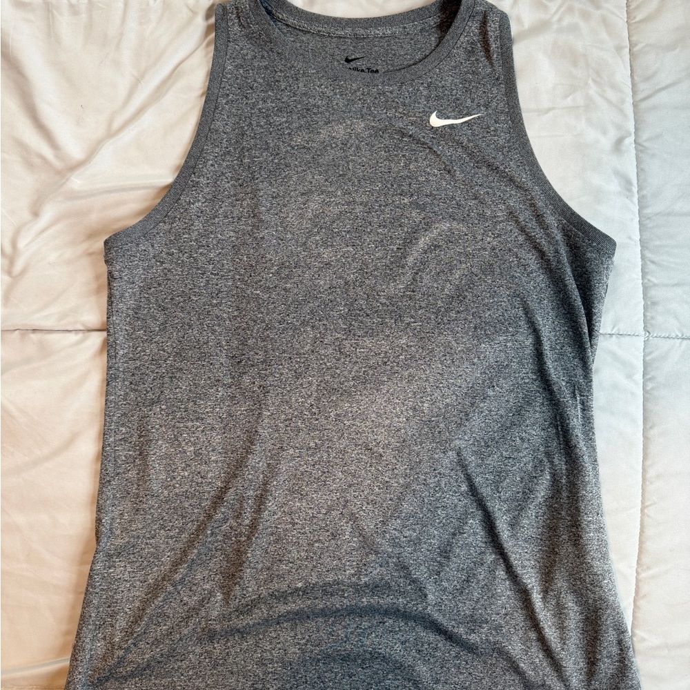 Nike Men's Heathered Gray Tank Top